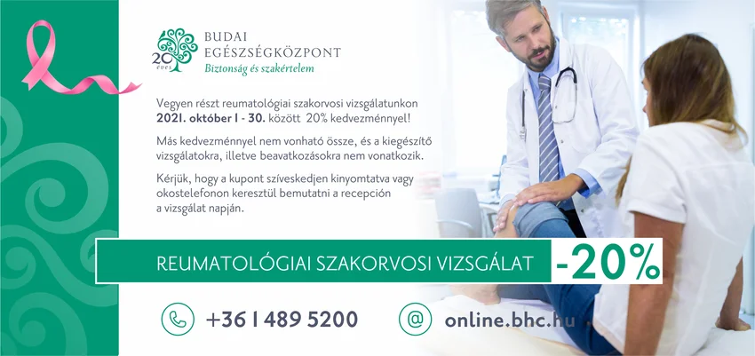 Női hónap - reumatológia kupon