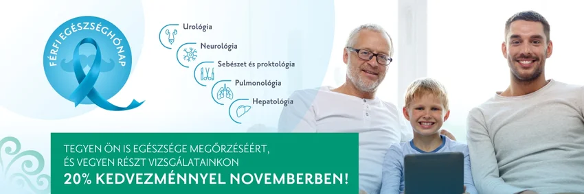November a férfi egészség hónapja -20% kedvezmény