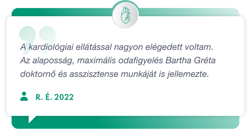 Páciens visszajelzés kardiológiai szakrendelésünkről