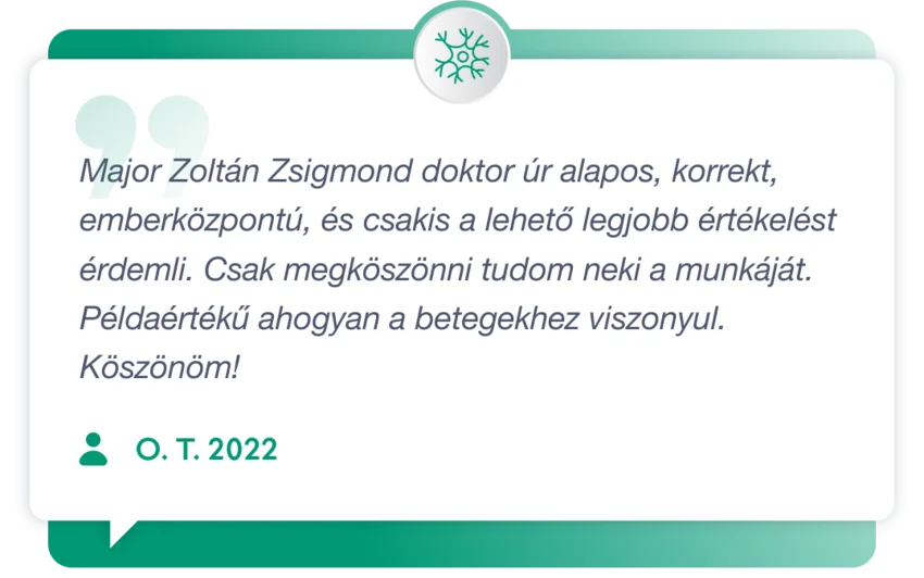 Páciens visszajelzés neurofiziológiai szakrendelésünkről