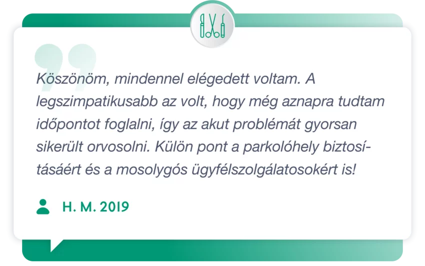 Páciens visszajelzés sebészeti szakrendelésünkről