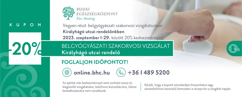 Szeptemberi kedvezmények - Budai Egészségközpont