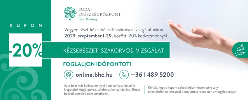 Szeptemberi kedvezmények - Budai Egészségközpont