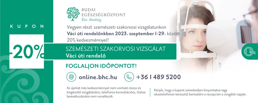 Szeptemberi kedvezmények - Budai Egészségközpont