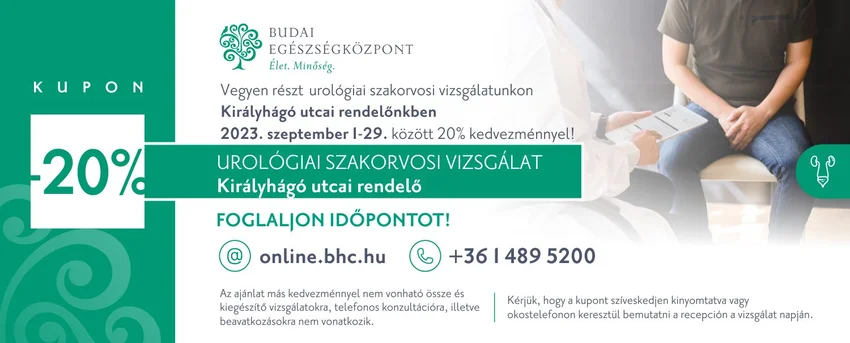 Szeptemberi kedvezmények - Budai Egészségközpont