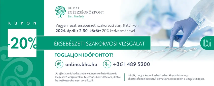Áprilisi kedvezmények - Budai Egészségközpont