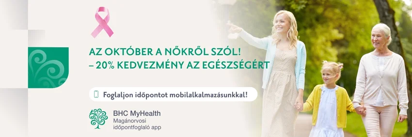 Októberi promóció - Női hónap - Budai Egészségközpont