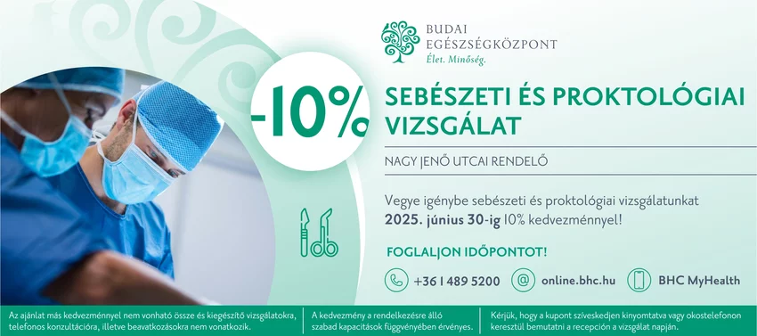 Sebészet és proktológia promóció