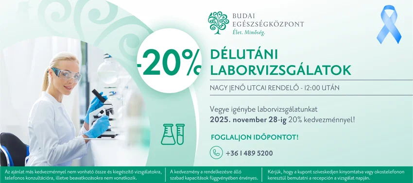 Kedvezményes laborvizsgálatok