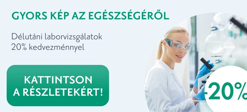 Kedvezményes délutáni laborvizsgálatok