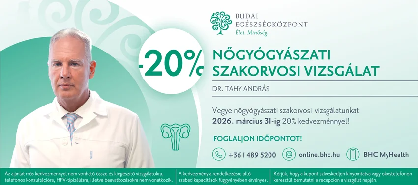 Kedvezményes nőgyógyászati szakorvosi vizsgálat