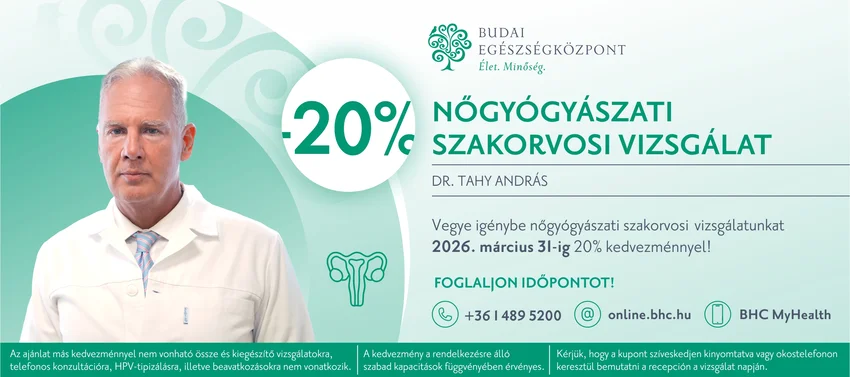 Kedvezményes nőgyógyászati szakorvosi vizsgálat