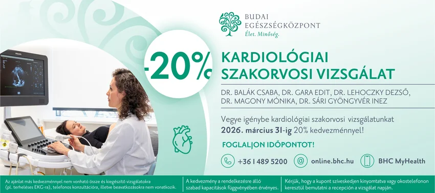 Kedvezményes kardiológiai vizsgálat