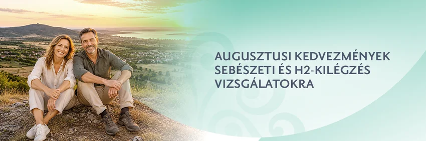 Augusztusi kedvezmények sebészeti és H2-kilégzés vizsgálatokra