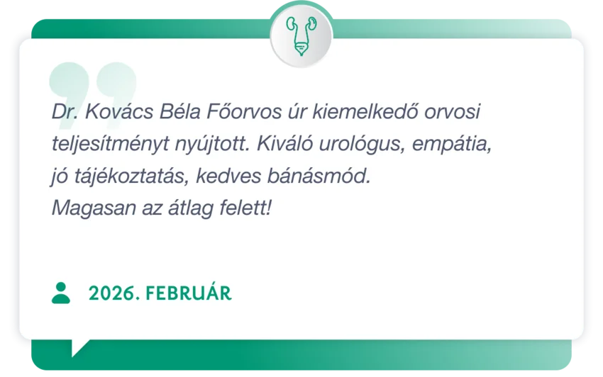 Páciensvélemény - urológiai műtétek